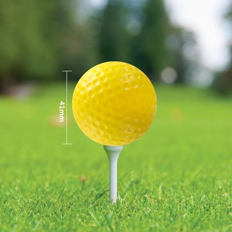 Guirnd 20 Pack Practice Golf Balls, 41mm Foam Golf Balls, Realistic Feel and Long Lasting Limited Fligh Practice Golf Balls for Backyard, Foam Golf Practice Balls for Indoors or Outdoors - Image 2